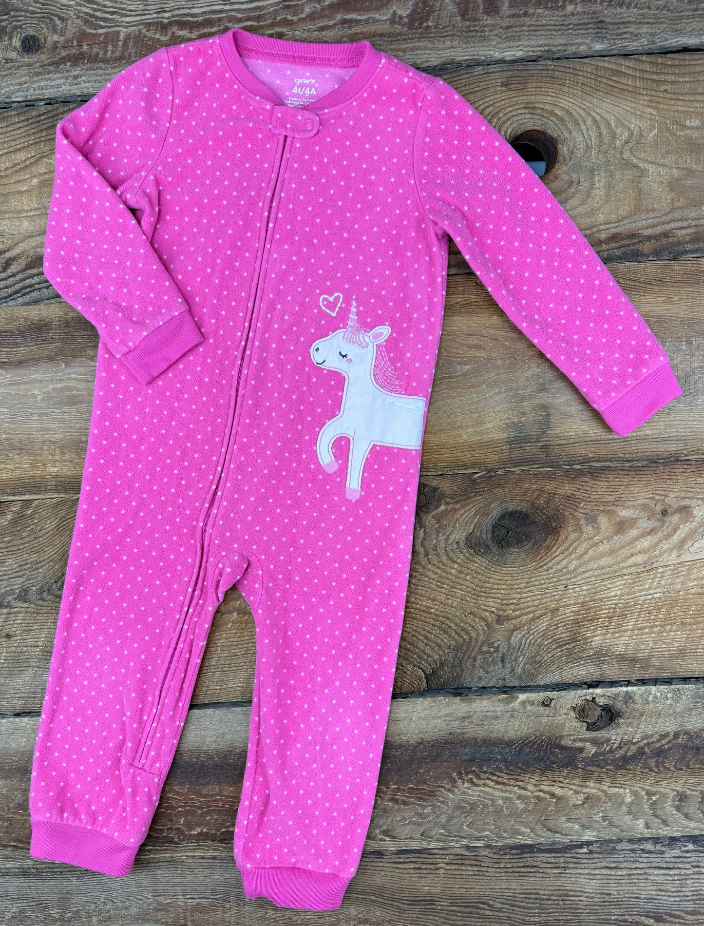 Carter’s 4T Fleece Unicorn Sleeper
