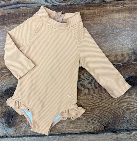 Little Buck 6-12M Ribbed Swimsuit