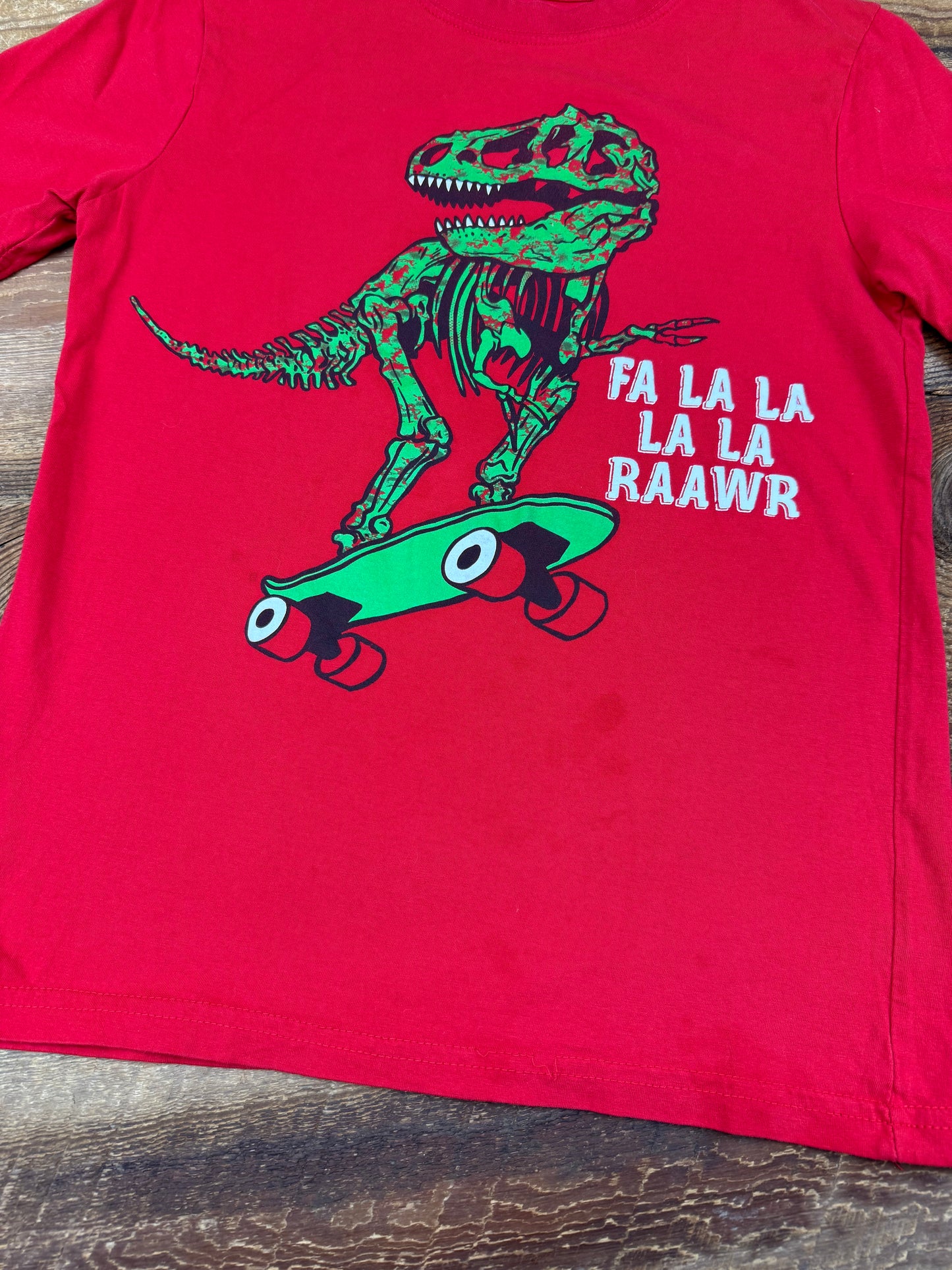 Medium (7/8Y) Holiday Dino Tee
