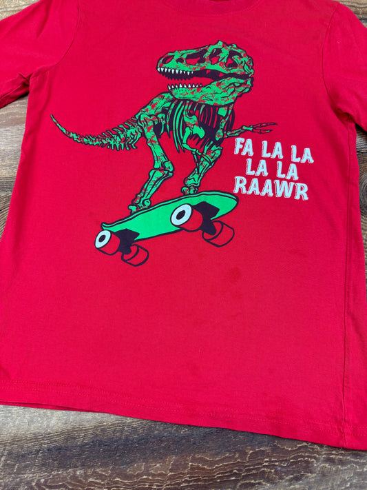 Medium (7/8Y) Holiday Dino Tee