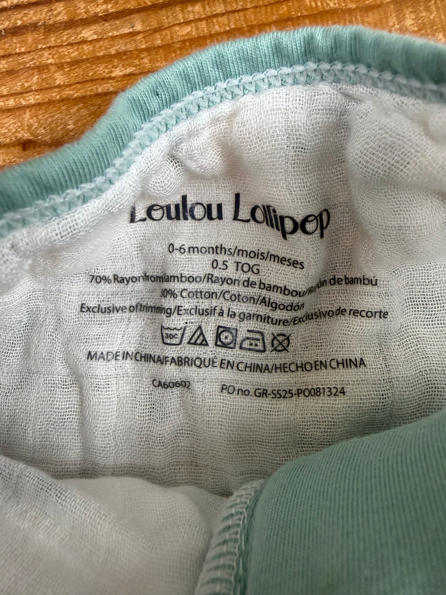 LouLou Lollipop 0-6M Muslin Bamboo Sleepsack