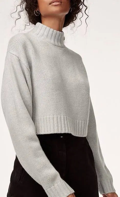 Wilfred Free Women’s Small Wool Cropped Turtleneck Sweater