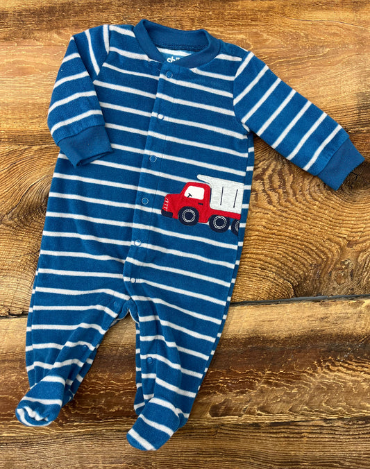 Child of Mine 0-3M Fleece Truck Sleeper