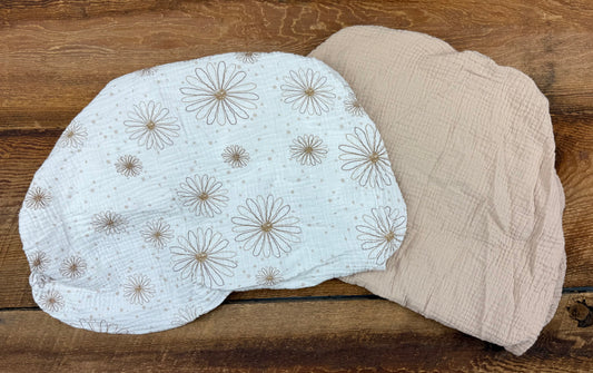 Lulu Moon Muslin Bassinet Cover Set