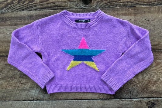 George 7/8 Star Cropped Sweater