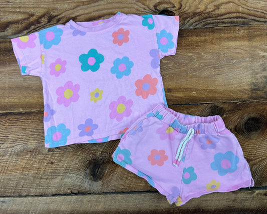 Zara 12-18M Floral Outfit