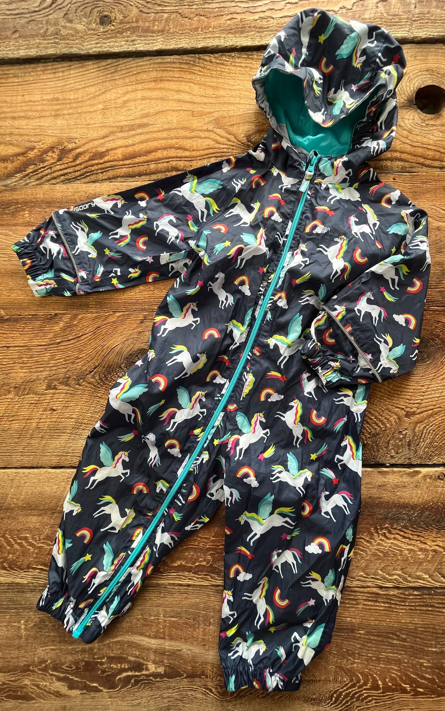 Mountain Warehouse 12-18M Unicorn Rainsuit