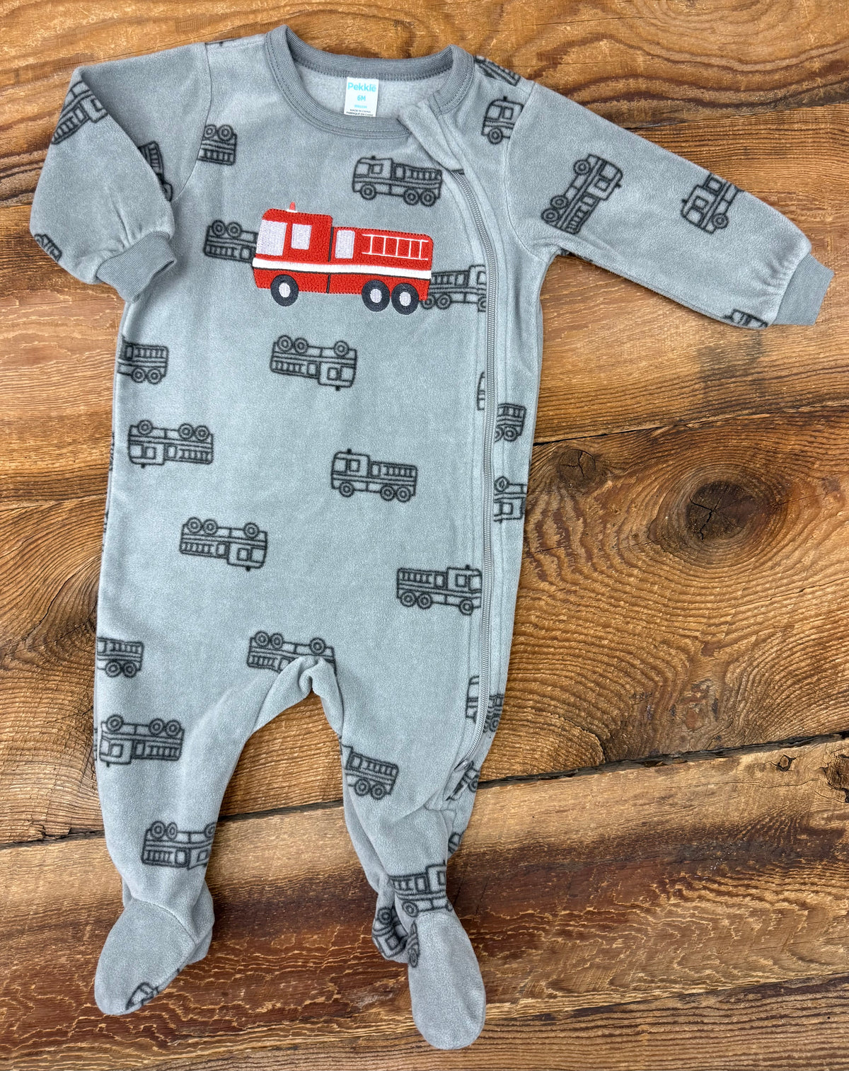 Pekkle 6M Fleece Firetruck Sleeper