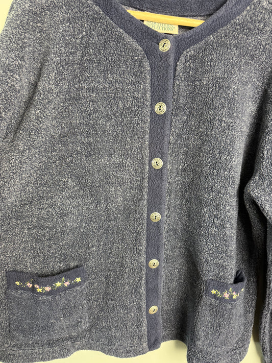 Northern Reflections Women’s Medium Vintage Fleece Cardigan