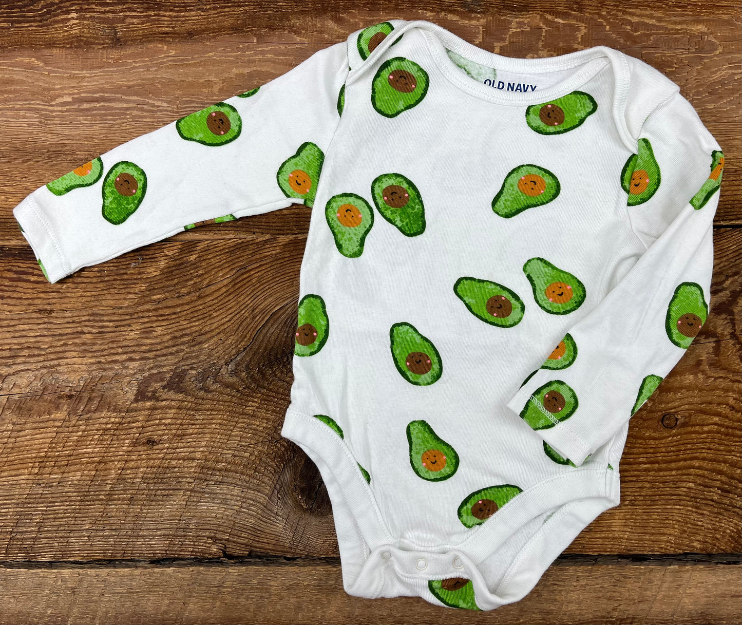 Old Navy 12-18M Avocado Onesie