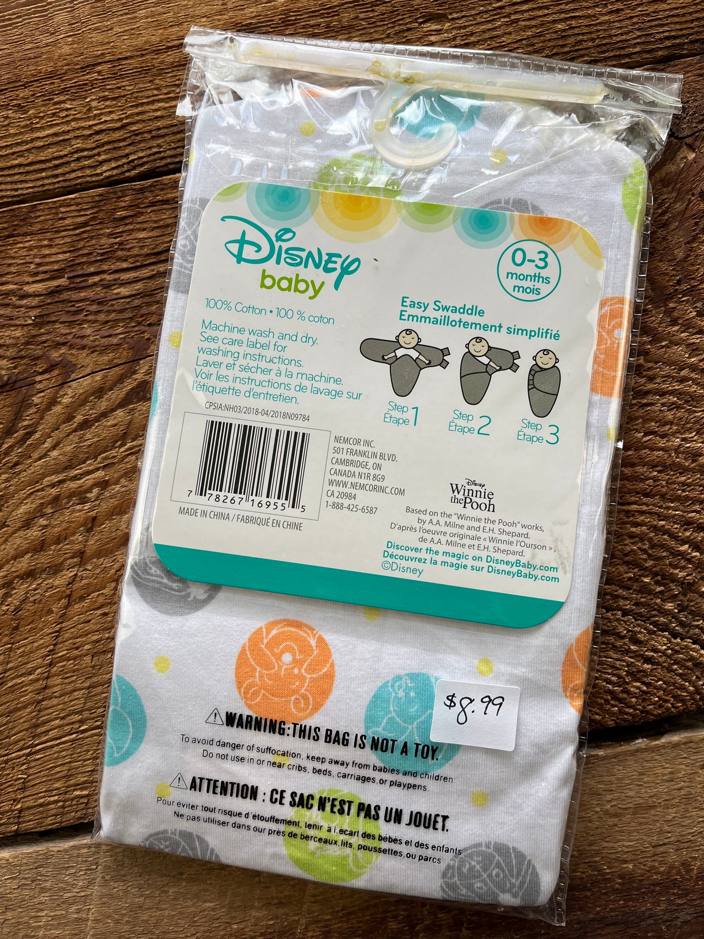 Disney 0-3M Easy Swaddle