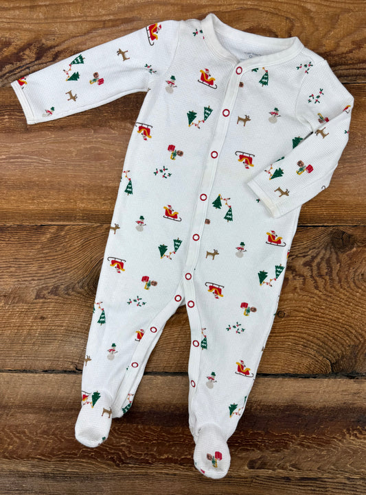 Carter’s 9M Waffle Knit Santa Sleeper
