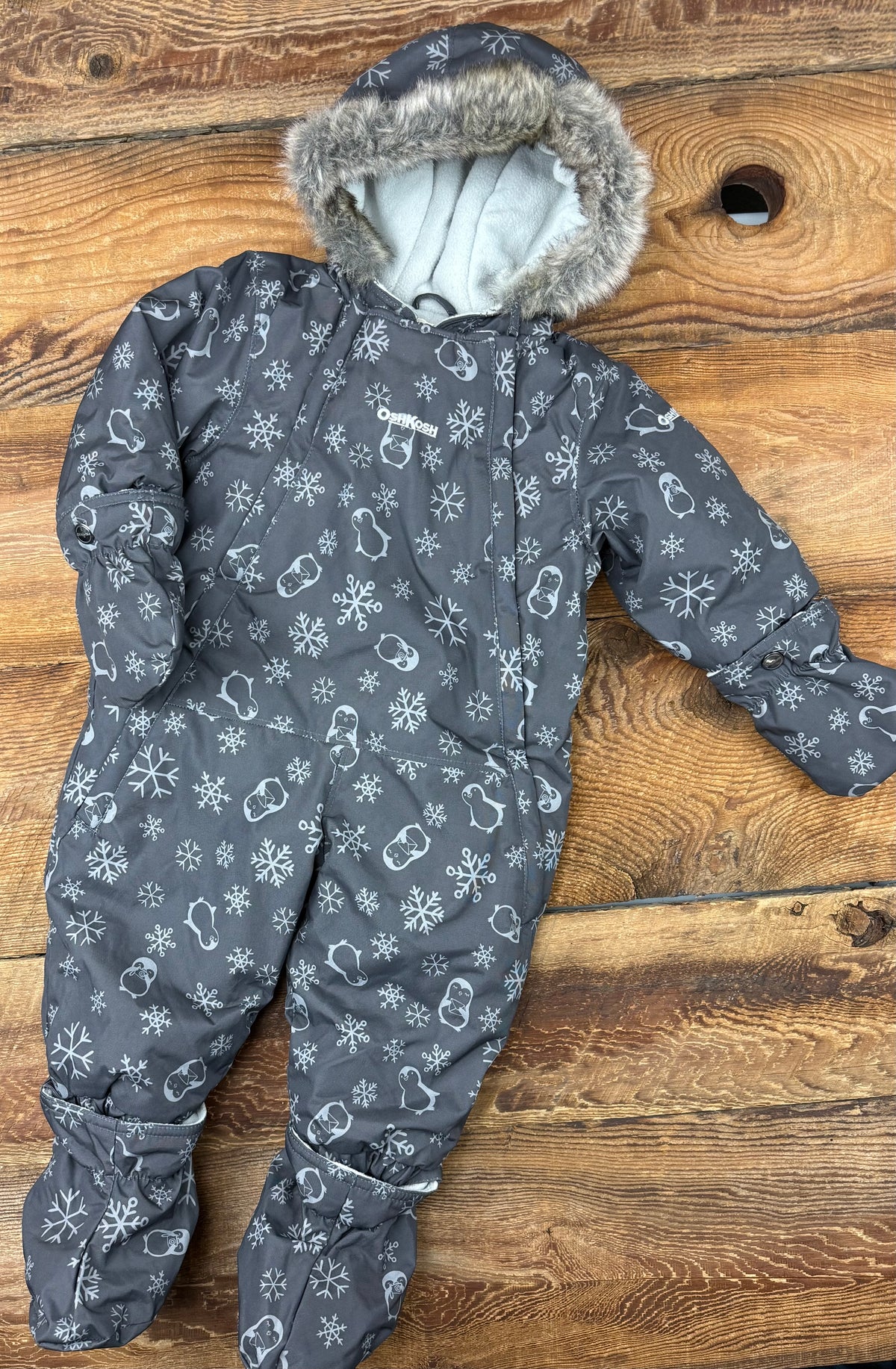 Oshkosh 12M Fleece Lined Winter Suit