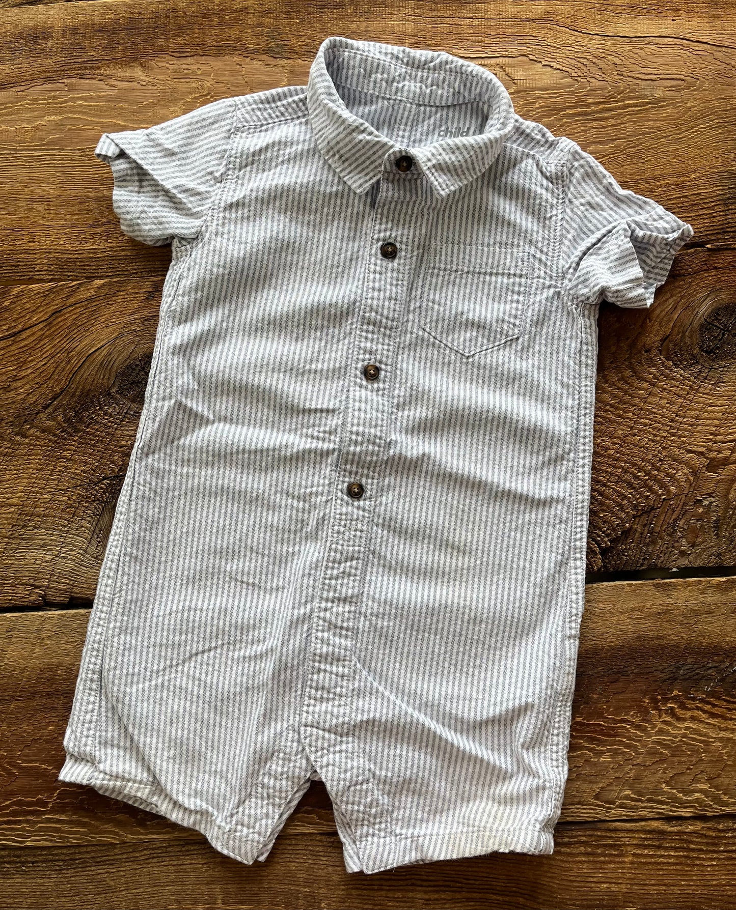 Child of Mine 24M Striped Romper