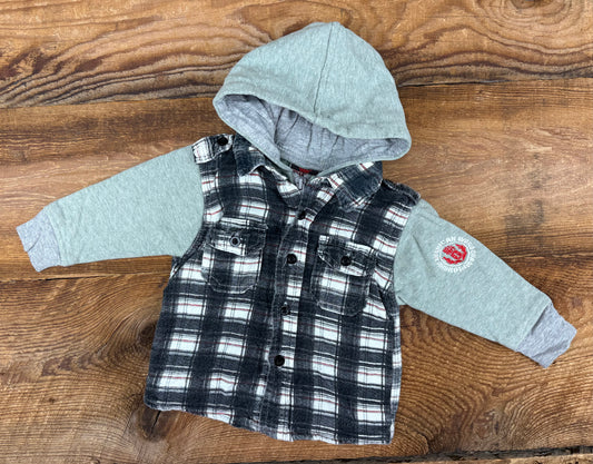 Tuff Guys 18M Flannel Hooded Jacket