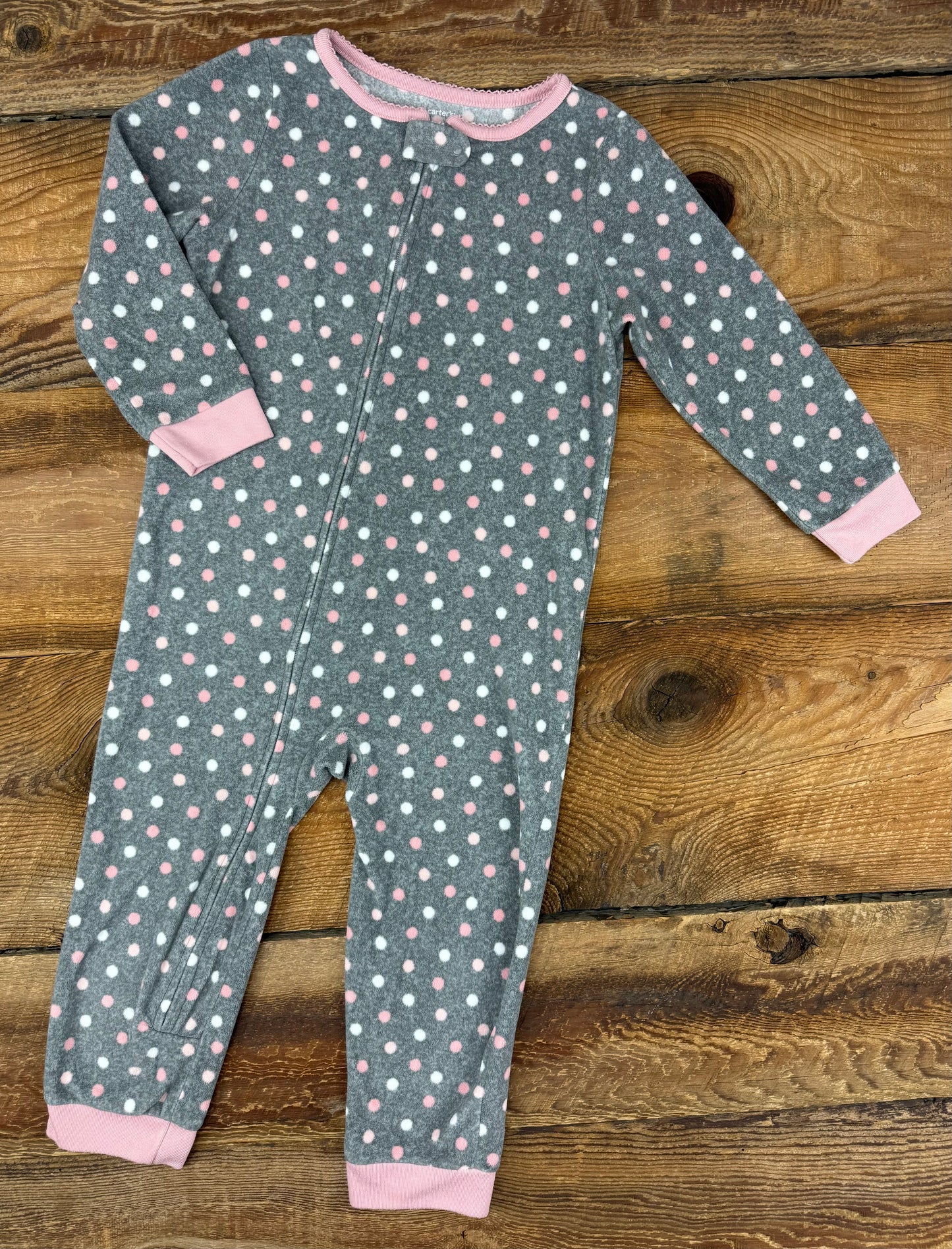 Carter’s 4T Fleece Polka Dot Sleeper