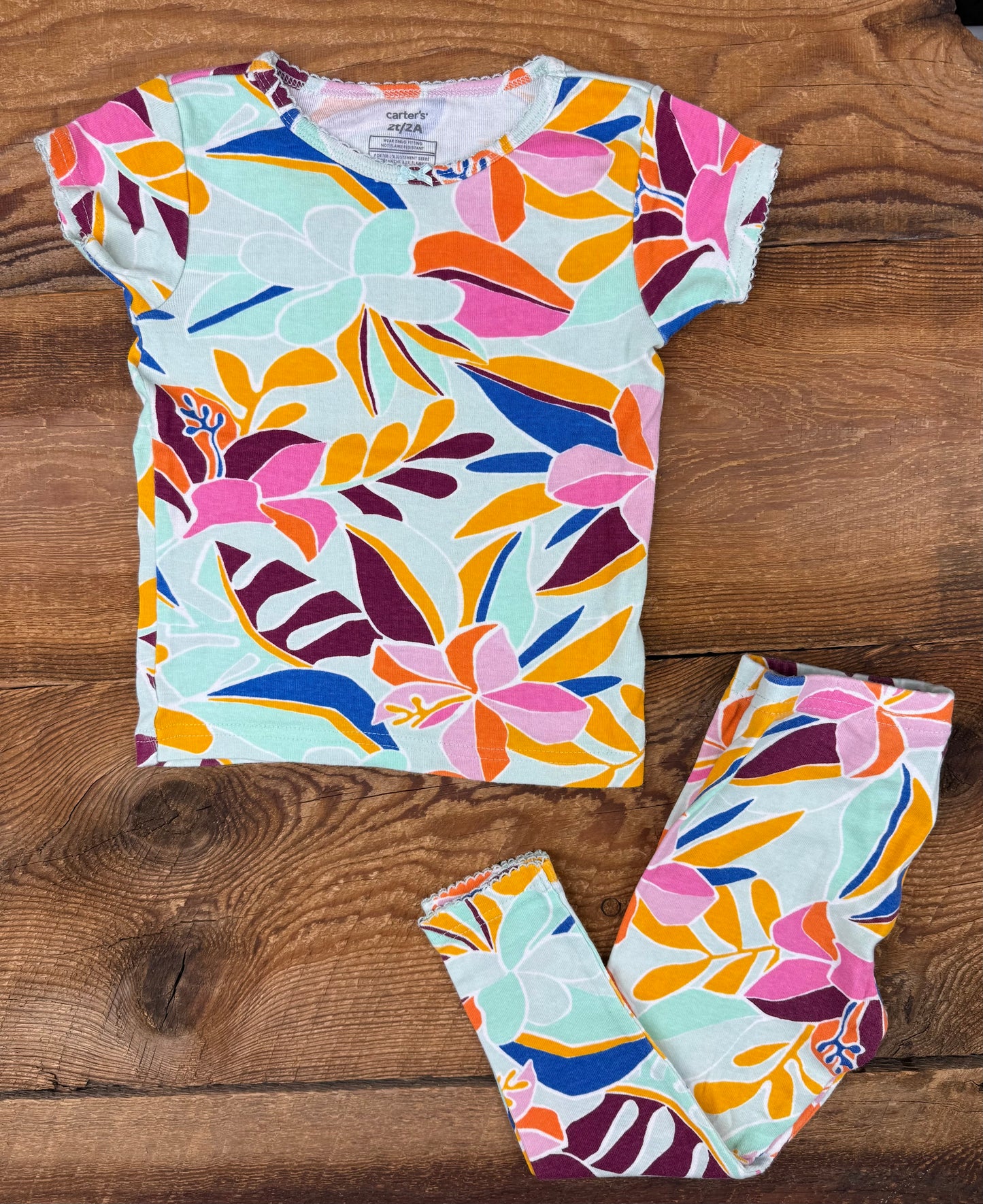 Carter's 2T Floral Pajamas