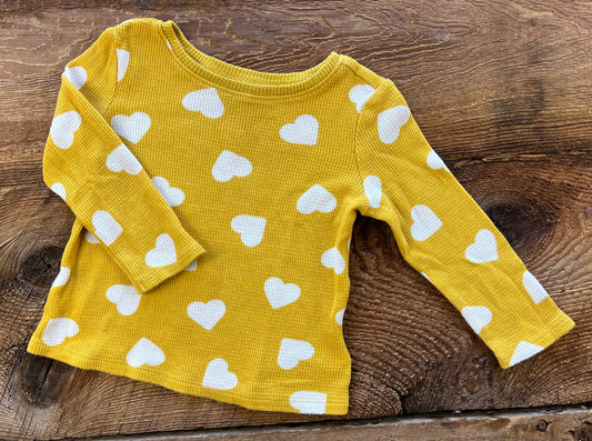 Old Navy 12-18M Heart Thermal Shirt