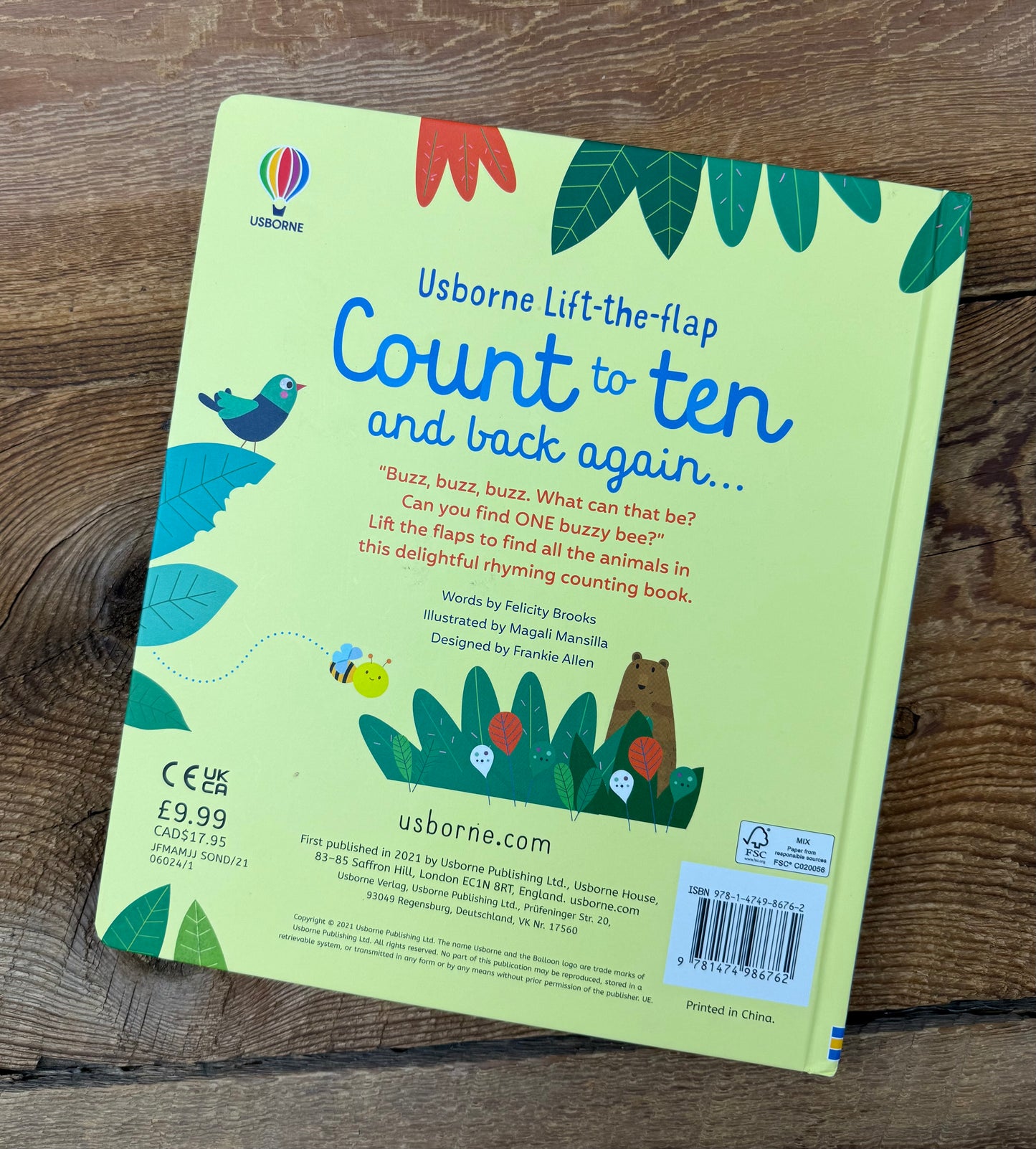 Usborne Count to Ten and Back again... Board Book
