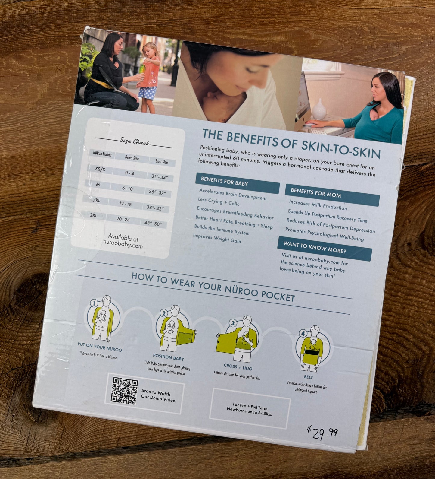 Nuroo Pocket Medium/Large Babywearing Shirt