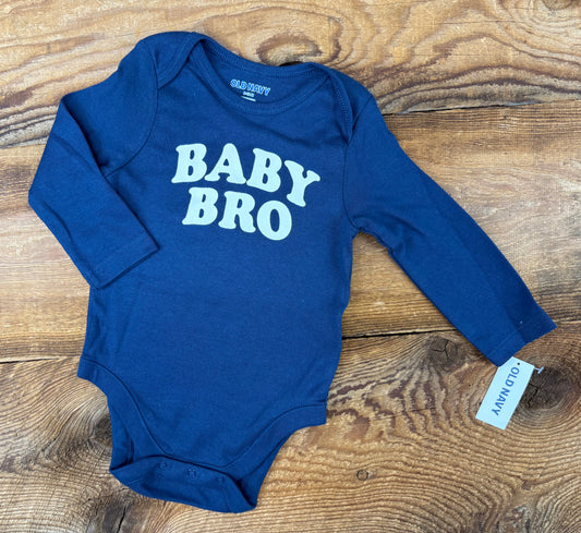 Old Navy 6-12M Baby Bro Onesie