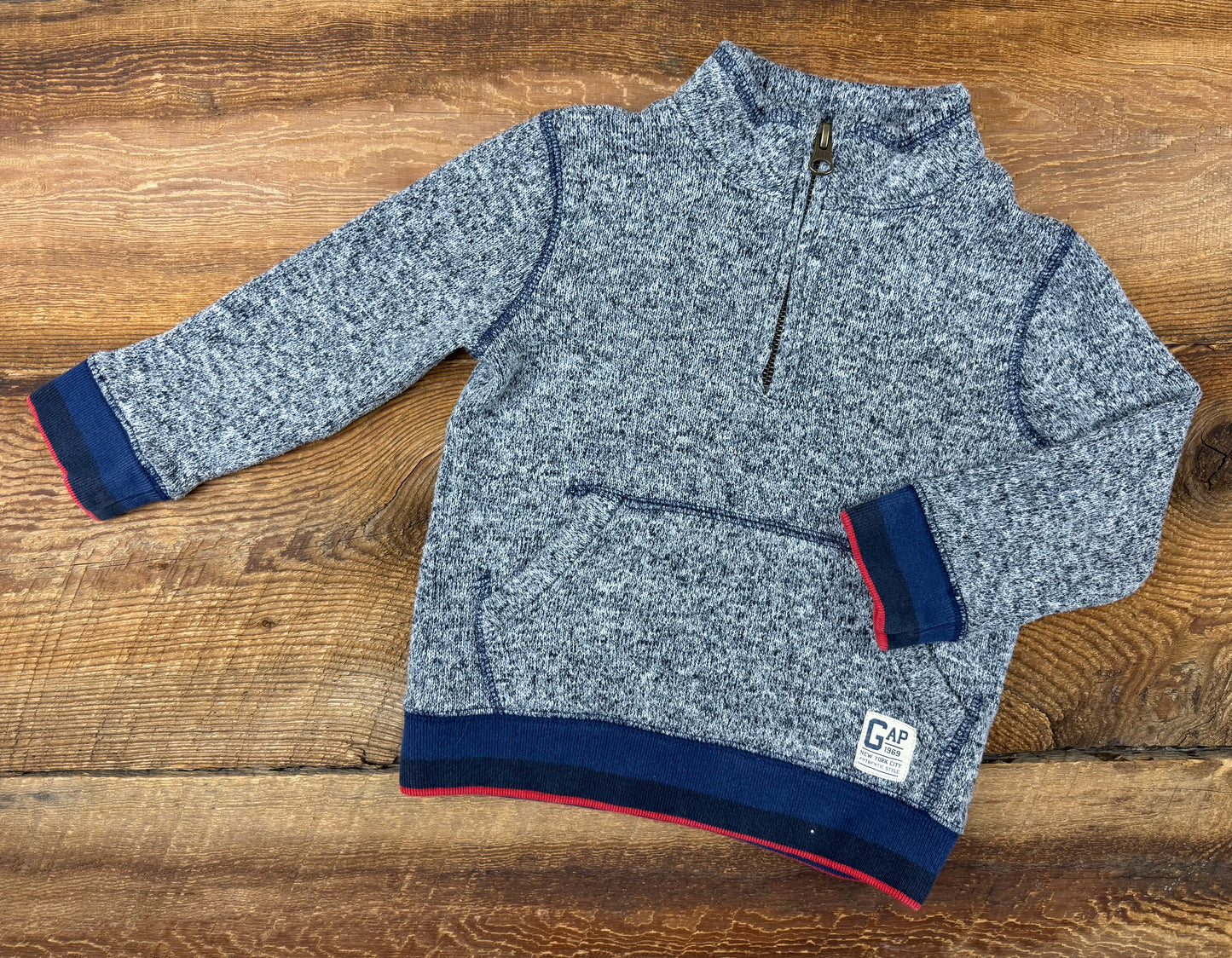 Gap 2T Quarter Zip Sweater