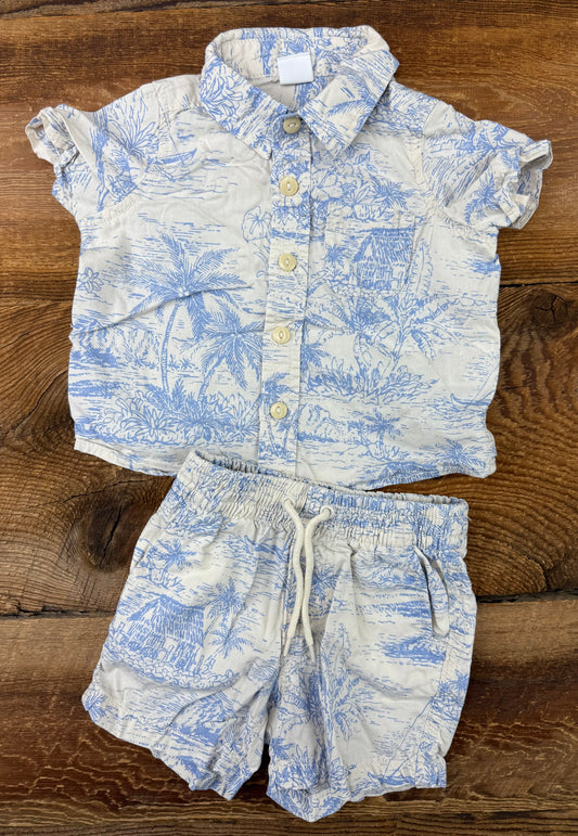 Gap 6-12M Palm Outfit