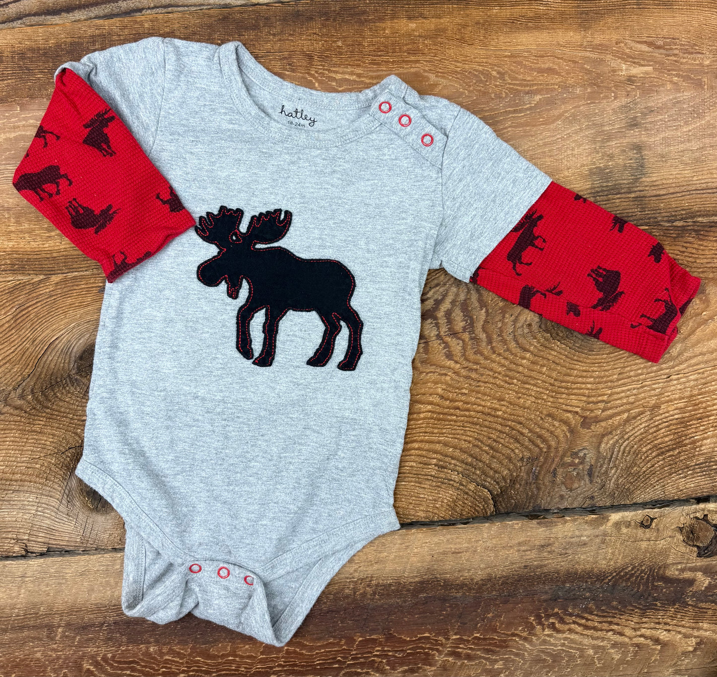 Hatley 18-24M Moose Onesie
