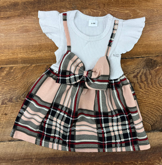 6-9M Plaid Bow Dress