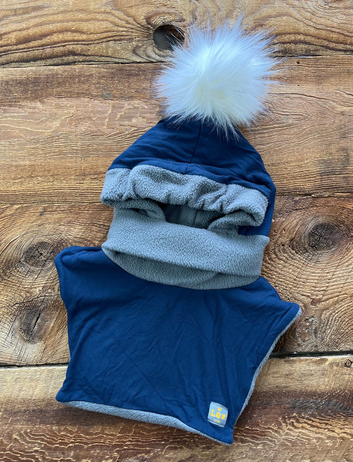 Lox Lion 2T Fleece Pom Balaclava