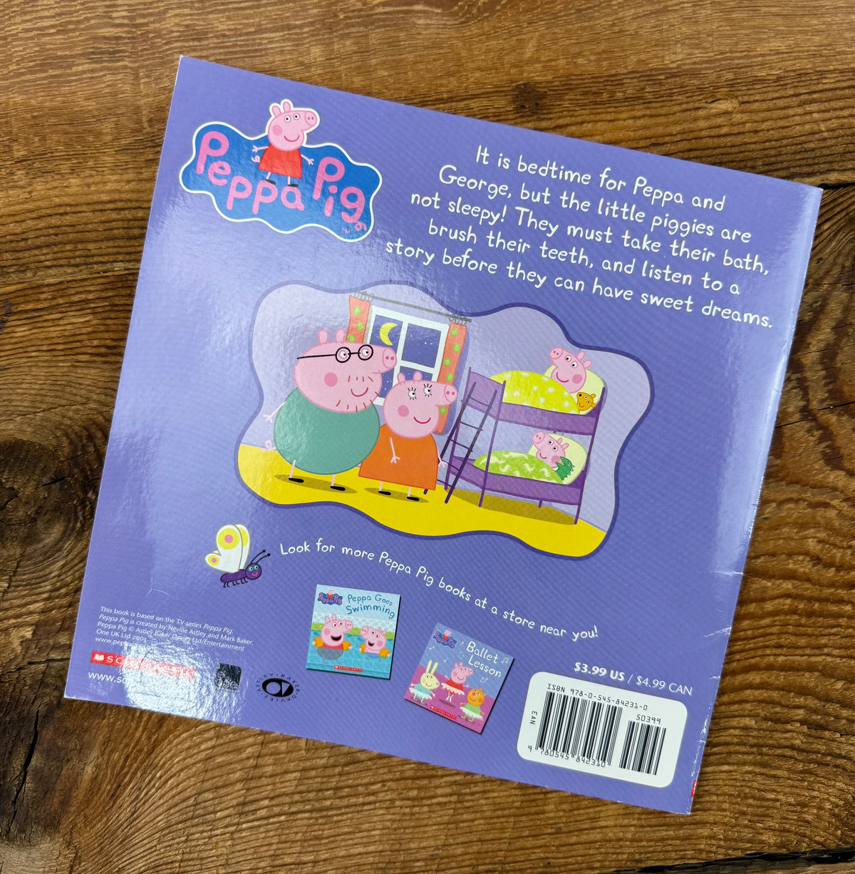 Bedtime for Peppa, Scholastic