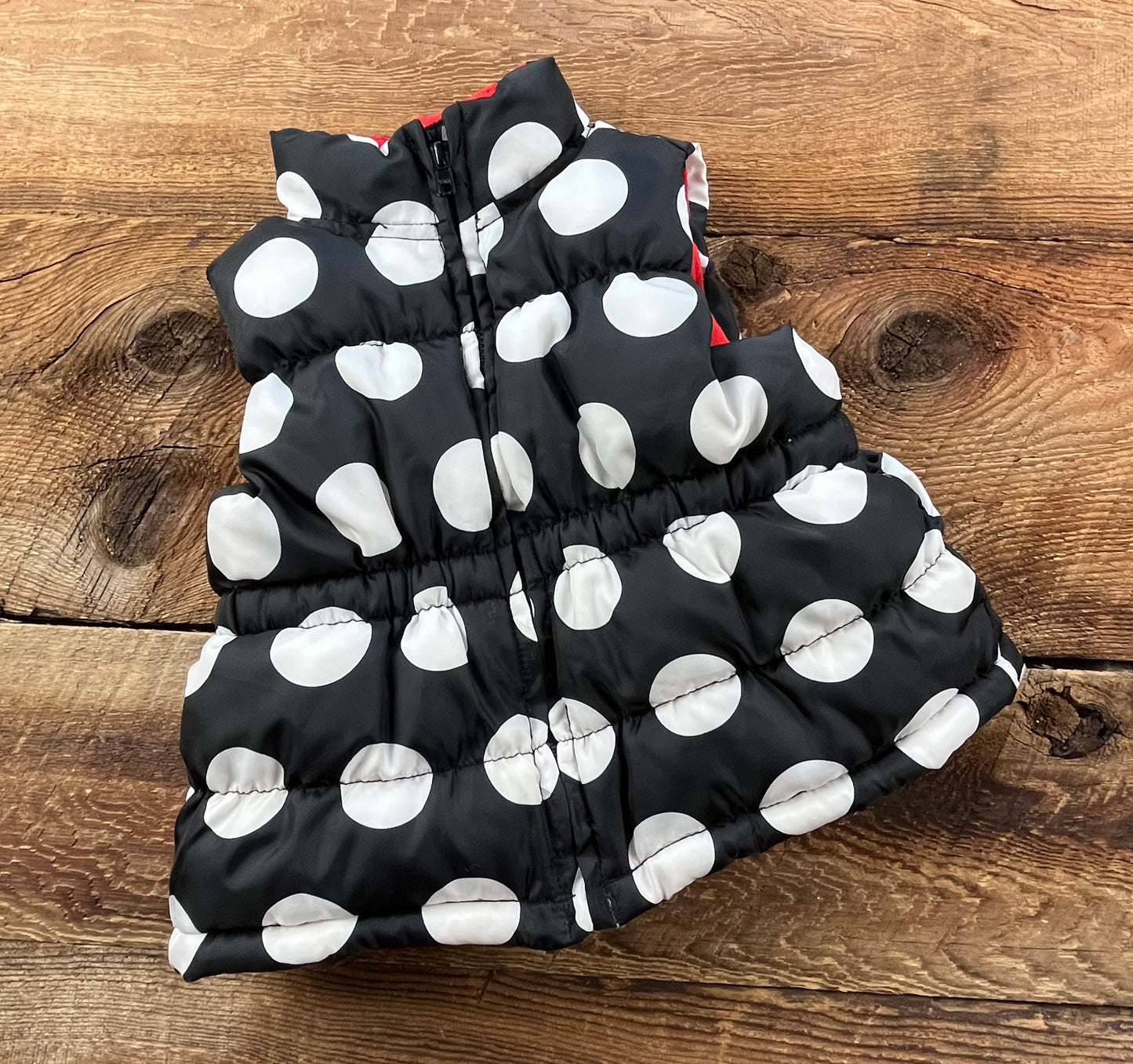 Gymboree XS (3/4) Polka Dot Puffer Vest