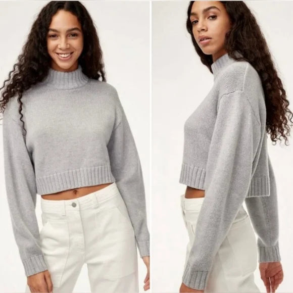 Wilfred Free Women’s Small Wool Cropped Turtleneck Sweater