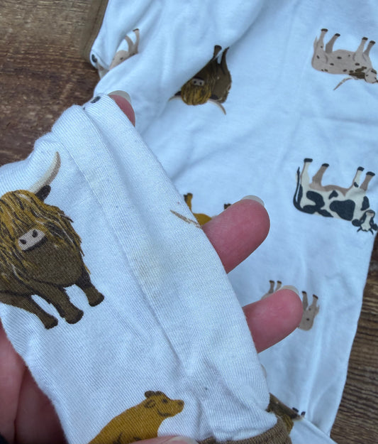 Kyte 12-18M Cow Onesie