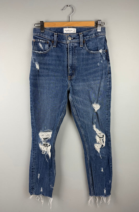 Abercrombie & Fitch 27/4 High Rise Mom Jean