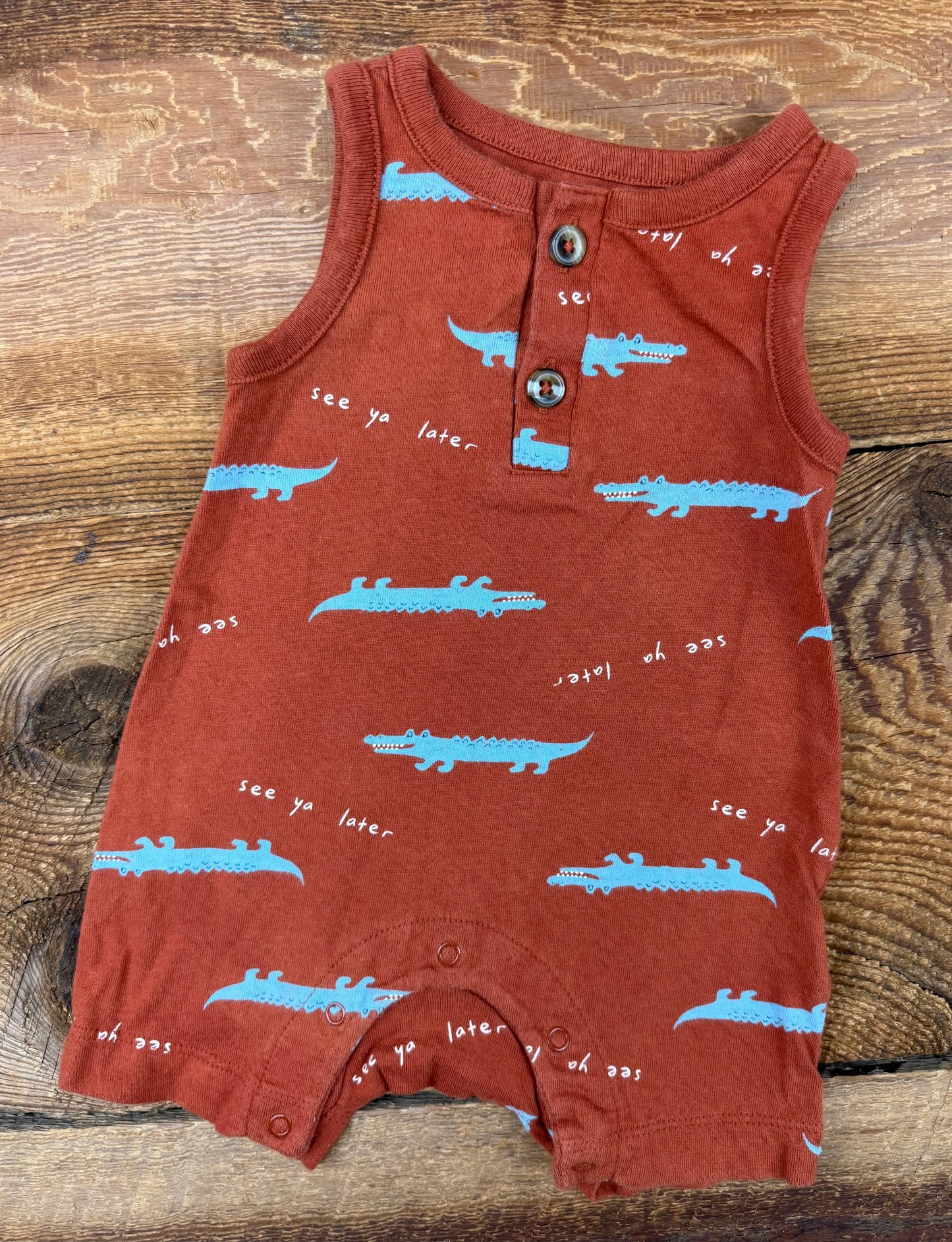 Old Navy 0-3M Croc Romper