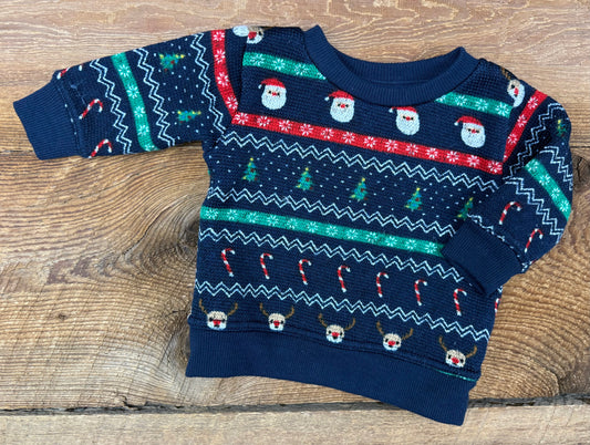 George 0-3M Holiday Sweater