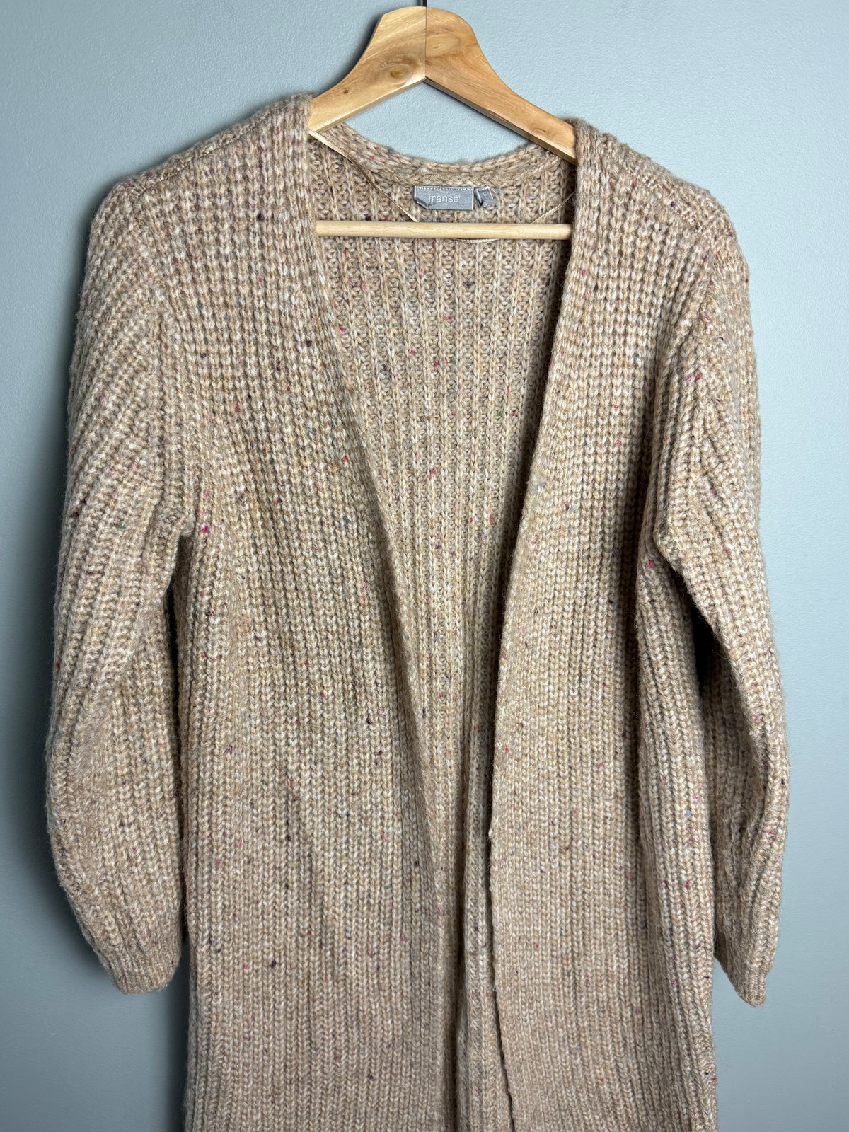 Fransa Women's Large Wool Blend Cardigan