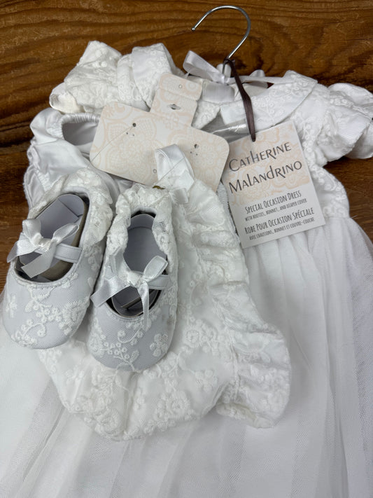 Catherine Malandrino 0-3M Special Occassion Dress Set