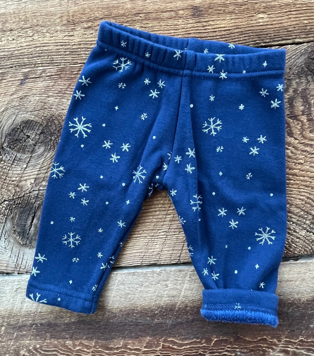 Carter’s 6M Fleece lined Snowflake Legging