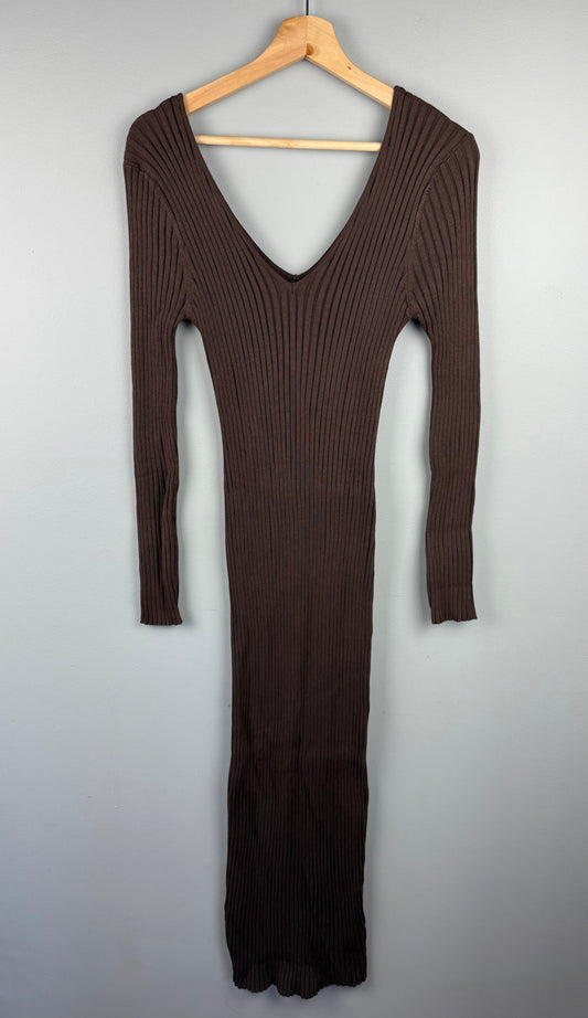 Fashion Nova 2X Ribbed Bodycon Dress