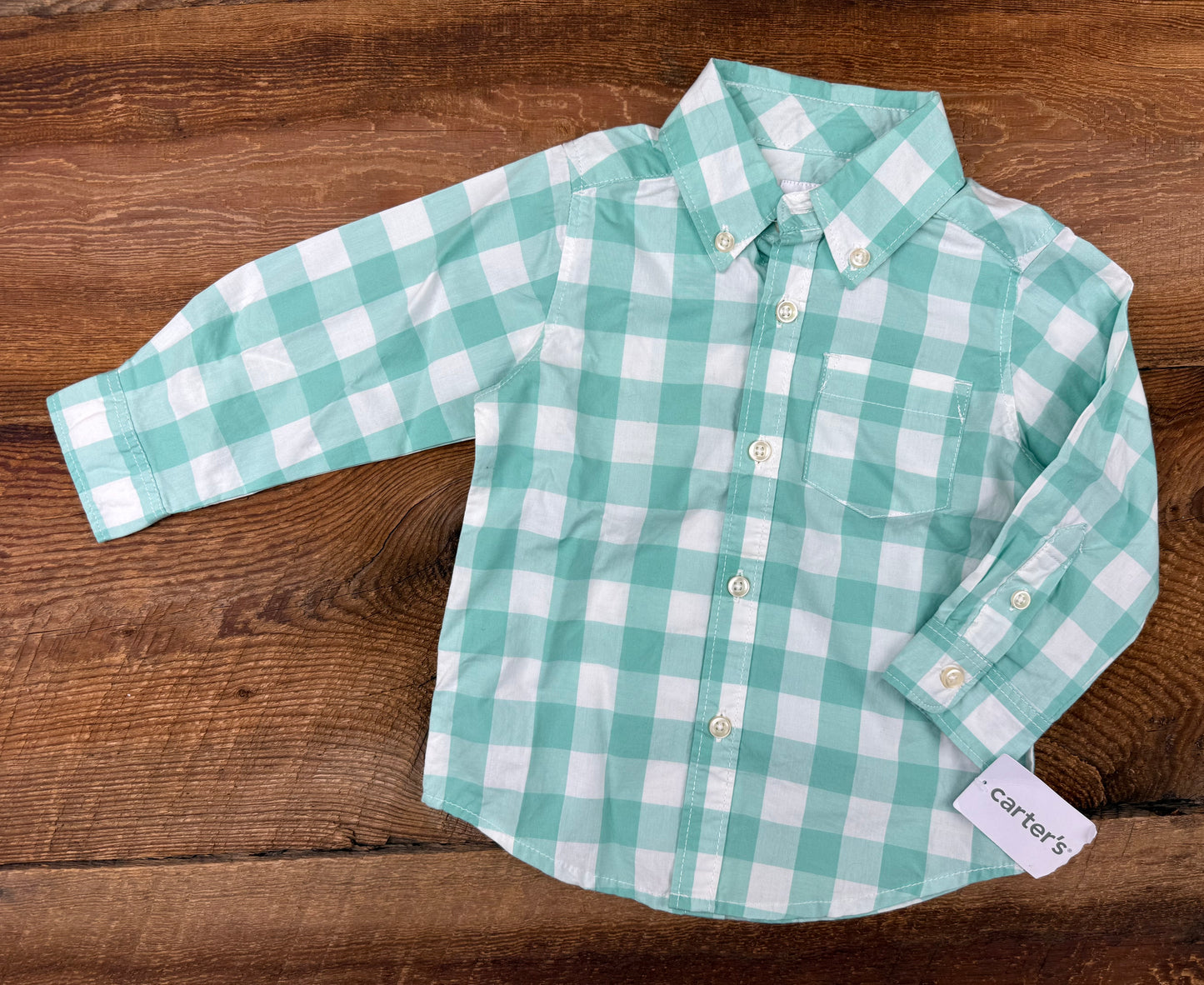 Carter's 12M Plaid Shirt