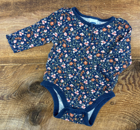 Old Navy 0-3M Floral Onesie