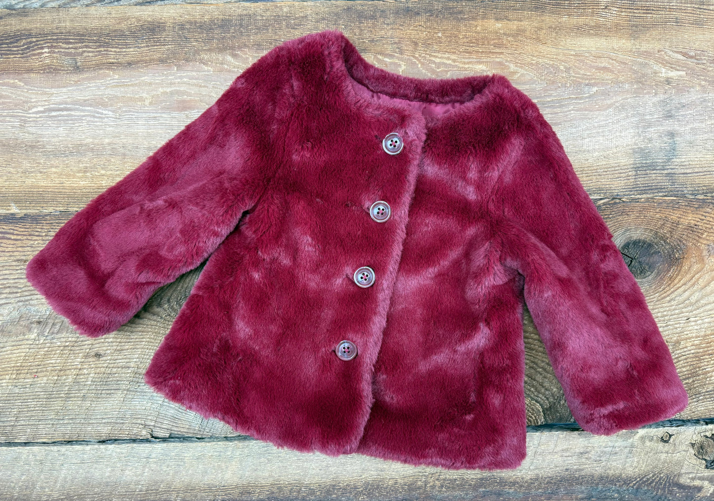 Old Navy 18-24M Faux Fur Jacket