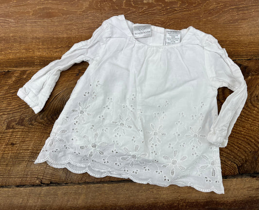 Koala Kids 3-6M Tunic Eyelet Shirt