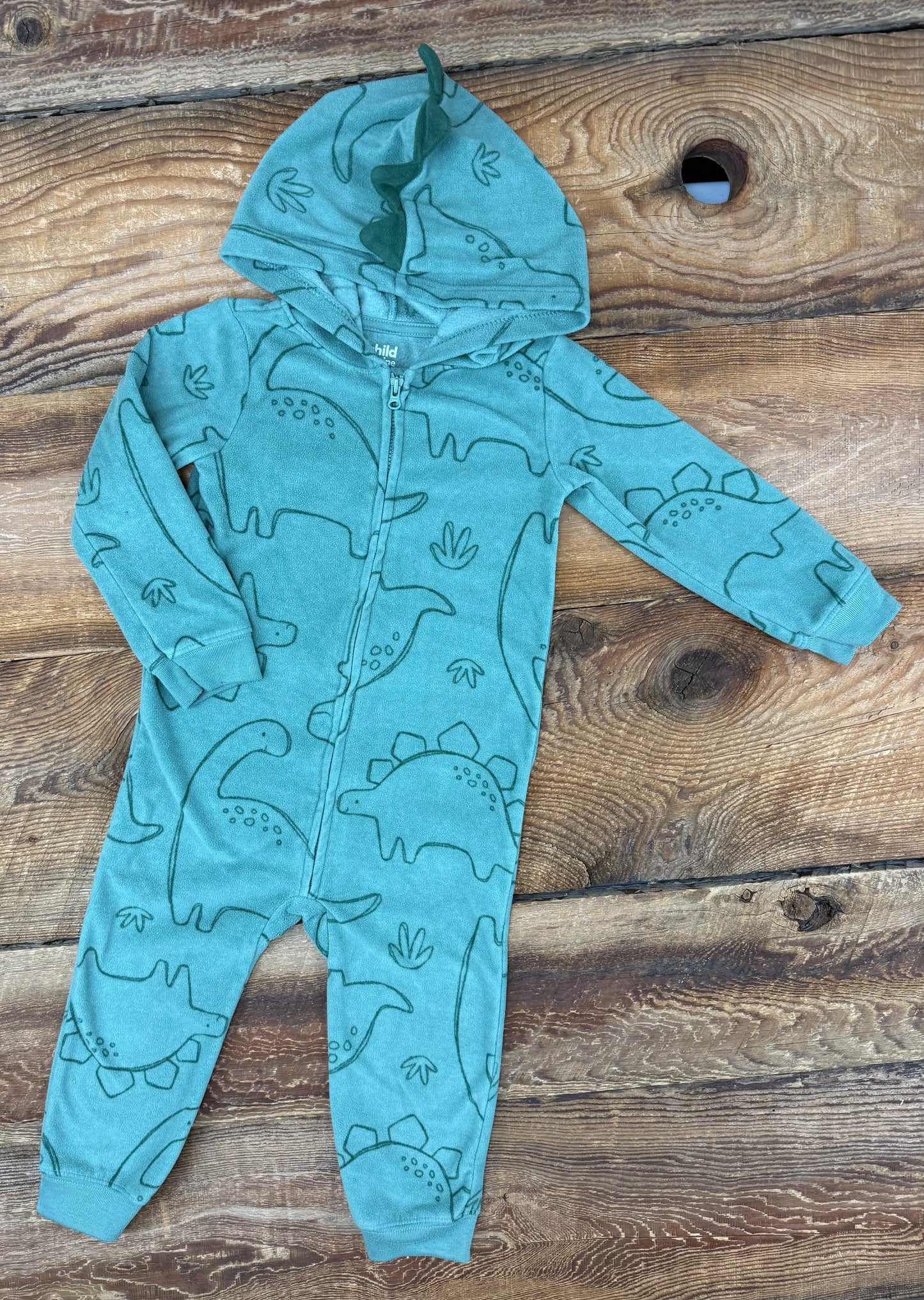 Child of Mine 24M Fleece Dino Jumper