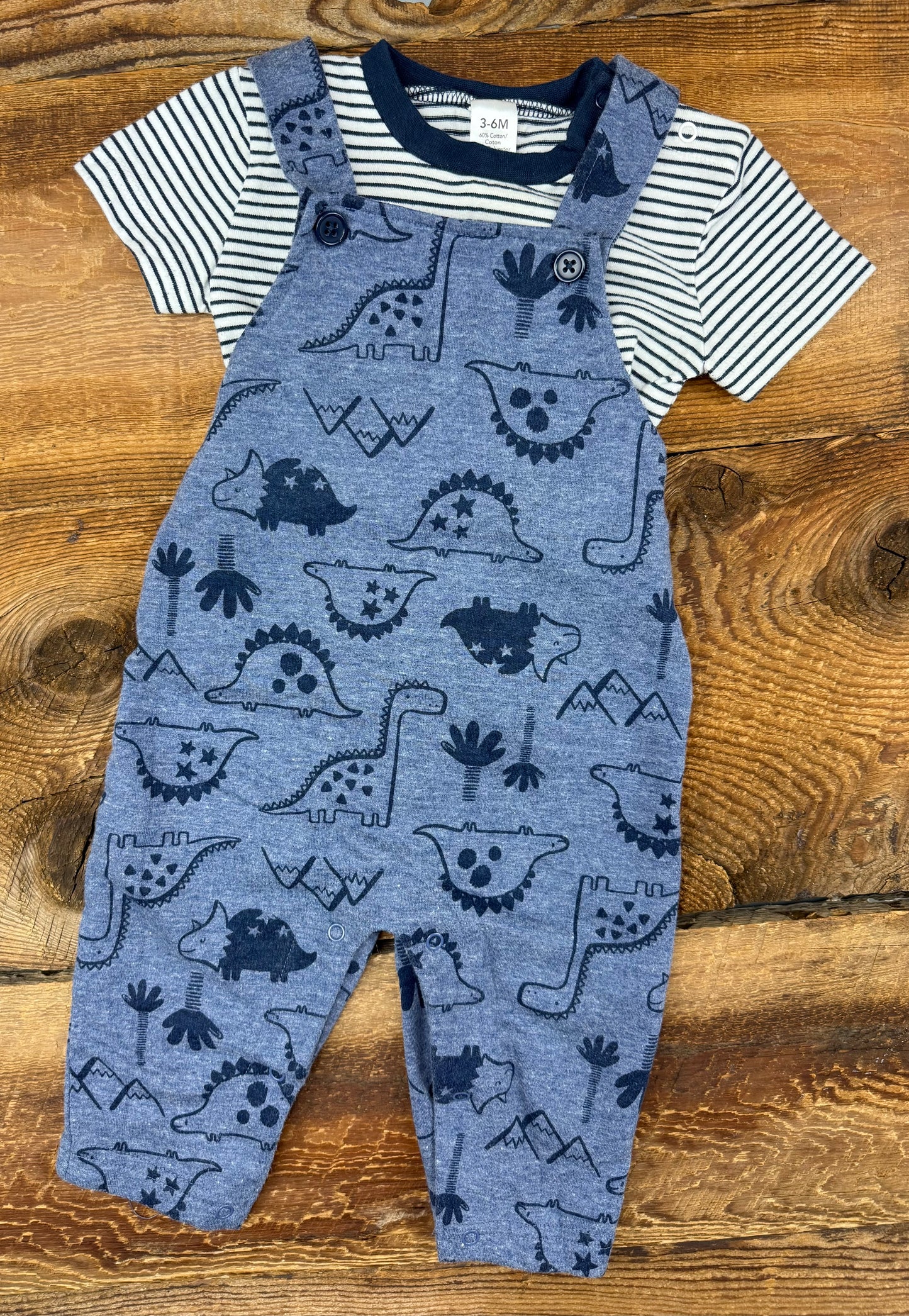 George 3-6M Dino Outfit