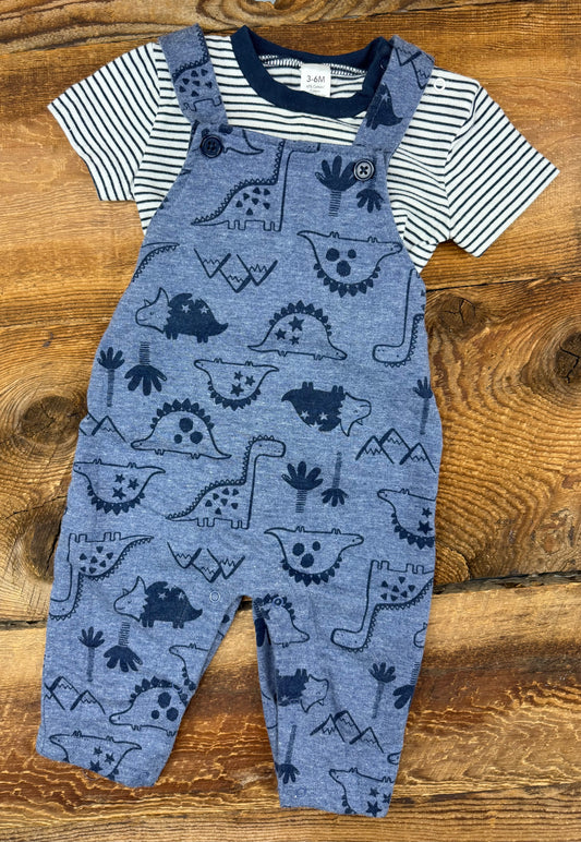 George 3-6M Dino Outfit