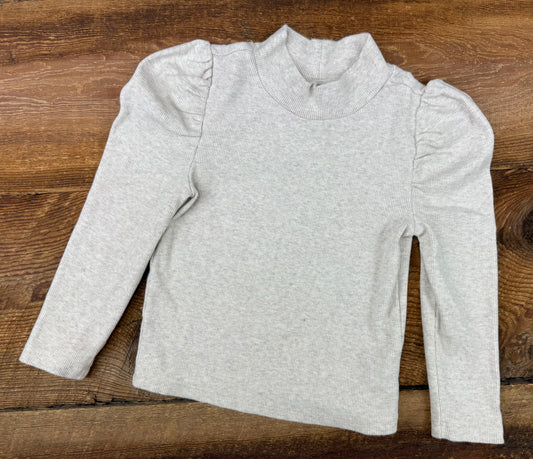 Gap 3T Ribbed Puff Sleeve Shirt