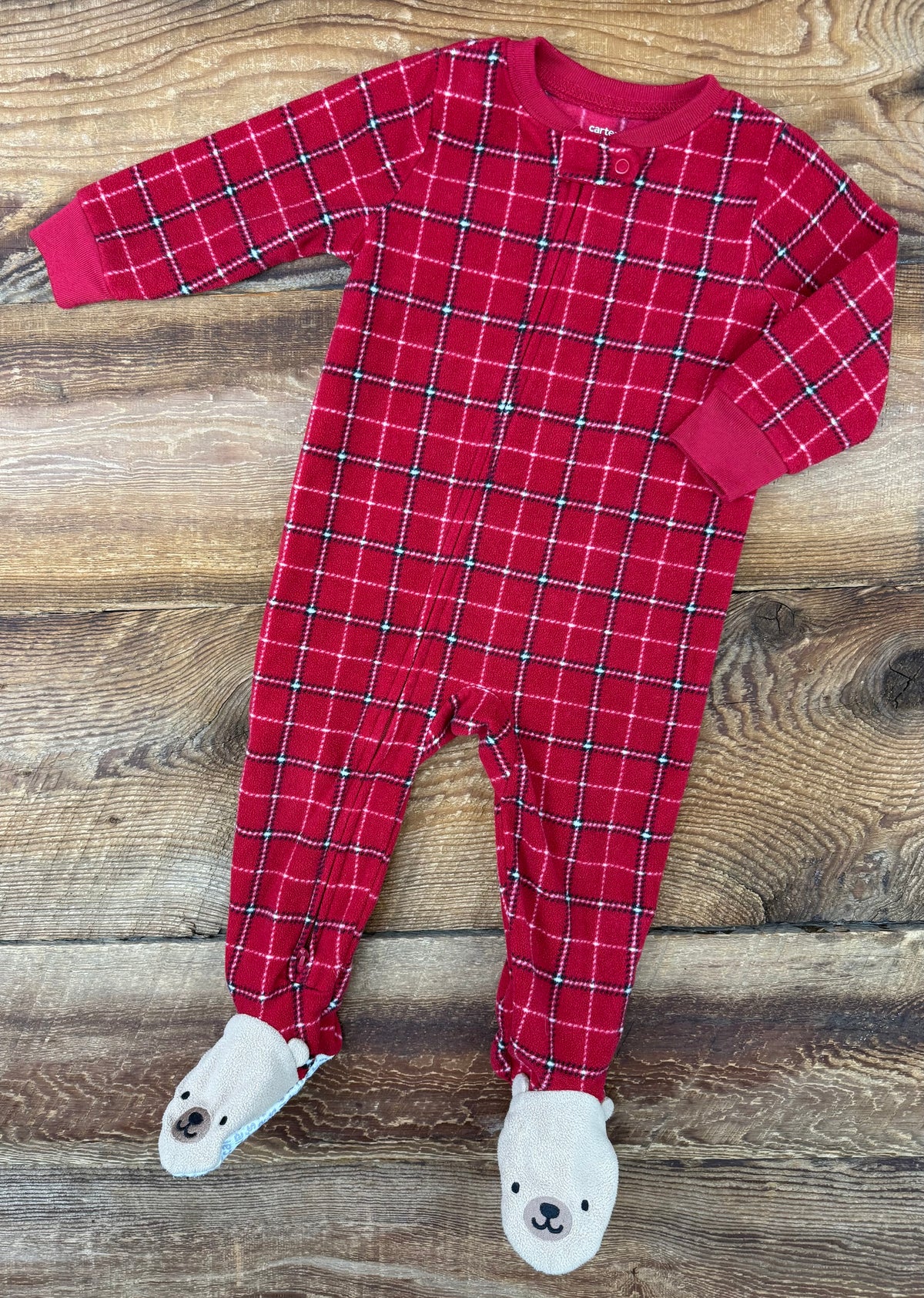 Carter's 12M Fleece Bear Sleeper